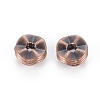 Tibetan Style Wavy Spacer Beads TIBEB-A101871-R-LF-2