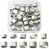 40Pcs 10 Styles 201/304 Stainless Steel Slide Charm STAS-CJ0003-16-1