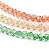 Transparent Painted Glass Beads Strands DGLA-A034-T3mm-A04-4