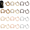 WADORN® 24Pcs 6 Colors Alloy D-Ring Anchor Shackle Clasps FIND-WR0007-48-1