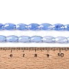 Anti-Tarnish Electroplate Glass Beads Strands EGLA-Q130-02A-03-4