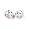 Craft Style Opaque White Acrylic Beads LS-MACR-N012-11-B02-4