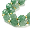 Natural Gemstone Green Aventurine Beads Strands G-N342-56-4