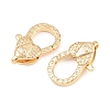 Brass Lobster Claw Clasps KK-H287-08G-G-2
