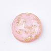 Glitter Translucent Resin Cabochons RESI-S364-43A-09-1