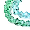 Gradient Color Baking Paint Glass Bead Strands X1-DGLA-A039-T6mm-A018-3