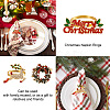 Mega Pet 10Pcs 5 Style Christmas Theme Alloy Enamel Napkin Rings AJEW-MP0001-31-4