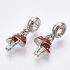 Alloy European Dangle Charms MPDL-T004-17P-2