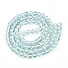 Baking Paint Transparent Glass Beads X1-DGLA-N011-8mm-05-2