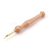 Natural Beech Wood Handle Embroidery Pens TOOL-WH0121-14-1