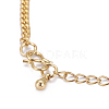 Golden Tone Brass Link Bracelets BJEW-L639-14G-3