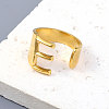 PVD Vacuum Plating 201 Stainless Steel Cuff Rings RJEW-Z032-01G-E-2