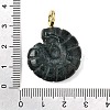 Natural Moss Agate Carved Pendants G-C282-01H-3