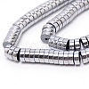 Electroplate Non-magnetic Synthetic Hematite Beads Strands G-WH0015-02A-3