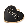 Alloy Enamel Pendants ENAM-M009-02B-02G-2