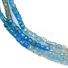 Natural Blue Green Yellow Apatite Beads Strands G-NH0050-B01-01-5