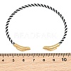 Braided Steel Wire Bangles Making KK-CBA6056-02B-G-3