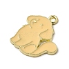 Golden Plated Alloy Enamel Pendants ENAM-L049-01G-03-3