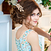 BENECREAT 10Pcs 10 Style Wedding Bridal Flower & Leaf Iron Hair Combs OHAR-BC0001-02-7