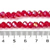Baking Electroplate Glass Beads Strands DGLA-A039-J10mm-B21-4