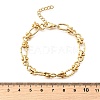 304 Stainless Steel Oval & Infinity Link Chain Bracelets for Women BJEW-K226-14C-G-5