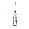 Rondelle Glass & Polymer Clay Rhinestone Beads Phone Hand Strap Chains HJEW-JM00877-04-1