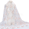 Flower Pattern Polyester Lace Fabic DIY-WH0061-021C-7