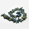 Electroplated Natural Quartz Crystal Beads Strands G-A142-03N-2
