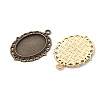 DIY Blank Oval Dome Pendant Making Kit DIY-FS0005-20-2