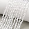 Natural Quartz Crystal Beads Strands G-F596-44-4mm-1