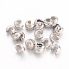 Brass Crimp Beads Covers X-EC266-1NF-1