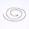 304 Stainless Steel Cable Chain Necklaces NJEW-P226-02P-02-1