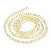 Electroplate Transparent Glass Beads Strands GLAA-H021-01A-FR04-5