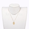 Brass Pendant Necklaces NJEW-JN02679-02-6