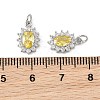SHEGRACE Brass Micro Pave Cubic Zirconia Pendants XGRQ2O689-446C-P-3