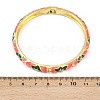 Brass Alloy Hinged Bangles for Women BJEW-K290-01B-G-3