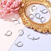 Tarnish Resistant 304 Stainless Steel Leverback Earring Findings X-STAS-S028-07-3
