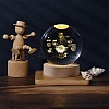 Glass Crystal Ball DJEW-PW0012-047A-05-1