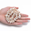 Natural Baroque Pearl Keshi Pearl Beads Strands PEAR-R065-01-6