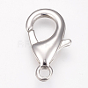 Tarnish Resistant 304 Stainless Steel Lobster Claw Clasps STAS-O114-057P-E-1