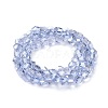 Electroplate Glass Beads Strands EGLA-F143-A-PL03-2
