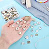 90Pcs 9 Styles 2-Hole Natural Shell Buttons BUTT-PH0001-49-3