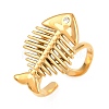304 Stainless Steel Micro Pave Cubic Zirconia Open Cuff Rings for Women RJEW-K316-04G-4