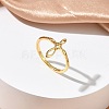 Brass Finger Rings for Women RJEW-K261-07A-G-1