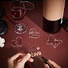 CREATCABIN 60Pcs 3 Styles Acrylic Wine Glass Charms AJEW-CN0001-67-3