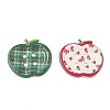 4-Hole Apple Plastic Buttons BUTT-F066-01-3