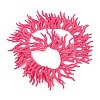Opaque Acrylic Imitation Coral Beads Strands SACR-P033-02A-07-3