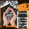 720Pcs 6 Styles Opaque Plastic Beads KY-YW0001-82-6