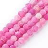 Natural Fire Crackle Agate Bead Strands G-S216-6mm-07-1