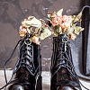 12Pcs 6 Style Tibetan Style Alloy Shoe Charms HJEW-AB00631-6